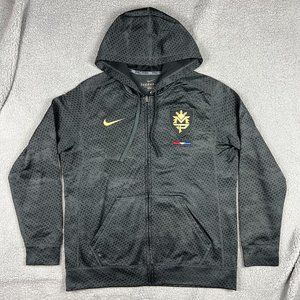 Nike Manny Pacquiao Hoodie Mens Large Black Grey Pac Man Therma Fit Sweatshirt 1